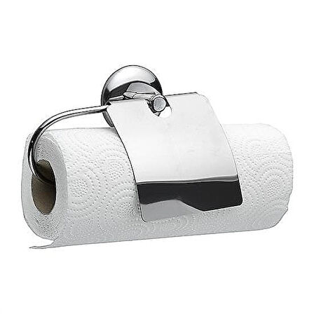 Dekoratif Kapaklı Paslanmaz Kağıt Havluluk Rulo Havlu Tutacağı