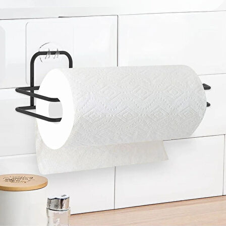 Kendinden Yapışkanlı Paslanmaz Metal Krom Havluluk Rulo Kağıt Askısı