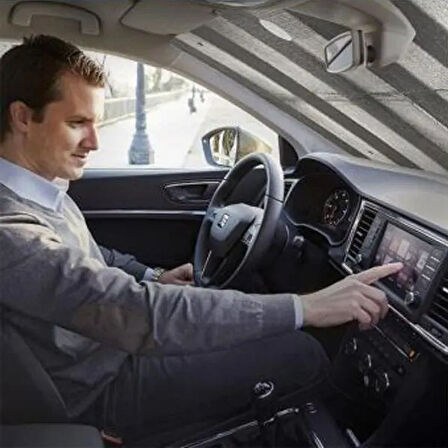 Vantuzlu Araç Ön Cam Güneşliği, Katlanabilir Güneş Perdesi 120x55 cm