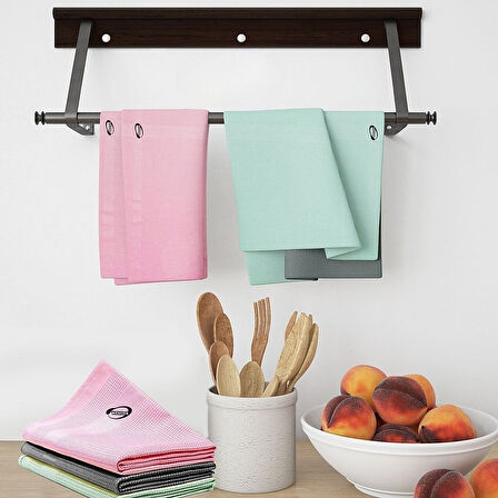 İz Bırakmayan Mikrofiber Temizlik Bezi 3’lü Set – Cam, Ayna ve Toz Alma