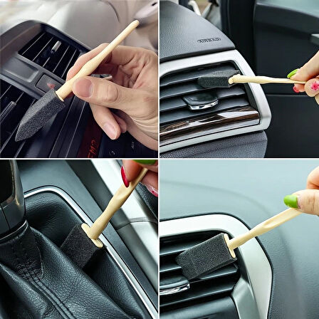 5’li Araba Havalandırma ve Klima Çıkış Temizlik Fırça Seti