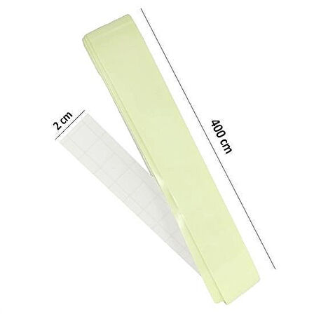 Karanlıkta Işık Veren Fosforlu Yeşil Şerit Bant – 4 Metre, Yansıtıcı ve Yapışkanlı