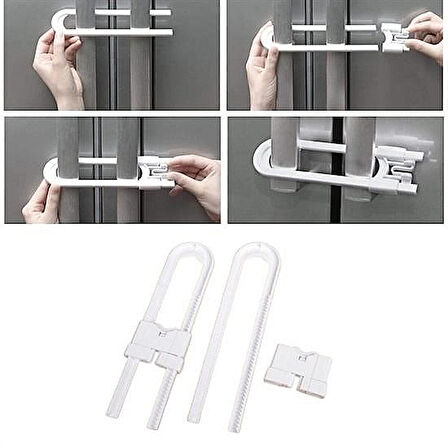 Bebek Çocuk Çekmece ve Dolap Güvenlik Kilidi Raylı Sistem