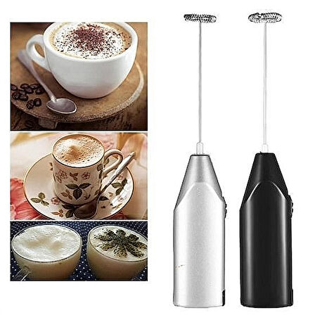 Pilli Mini Portatif El Çırpıcısı Köpürtme ve Karıştırma Aleti