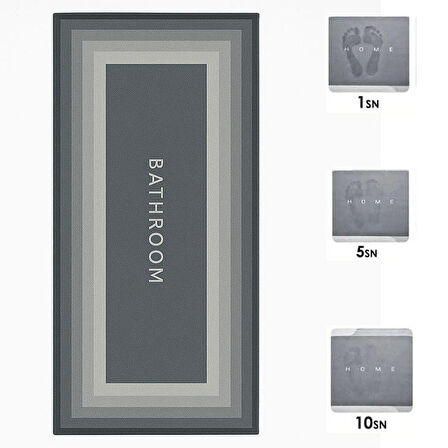 Yüksek Emici Kaymaz Tabanlı Uzun Banyo Paspası 40x120 cm