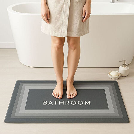 Yüksek Emici Kaymaz Tabanlı Uzun Banyo Paspası 40x120 cm