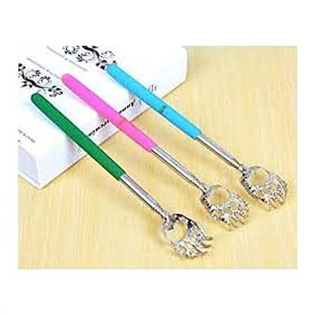 Teleskopik Uzayabilen Metal Sırt Kaşıma Aleti