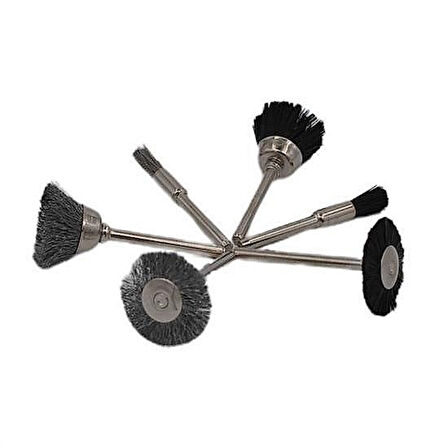 12 Parça Kalıpçı Taşlama ve Gravür Uçları Seti Tel Fırçalı