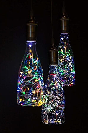 5 Metre 100 Ledli Pilli RGB Peri Led Işık Dekoratif Aydınlatma