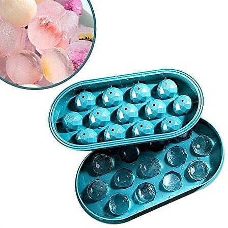 13 Bölmeli Kristal Yuvarlak Buz Yapma Kalıbı