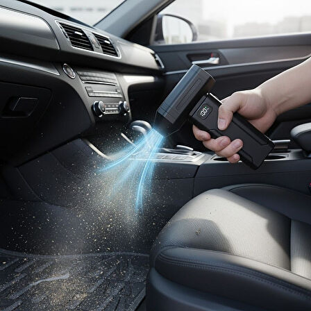 USB Şarjlı Güçlü Hava Üflemeli Toz Temizleyici Kompresör (PC ve Araç İçin)