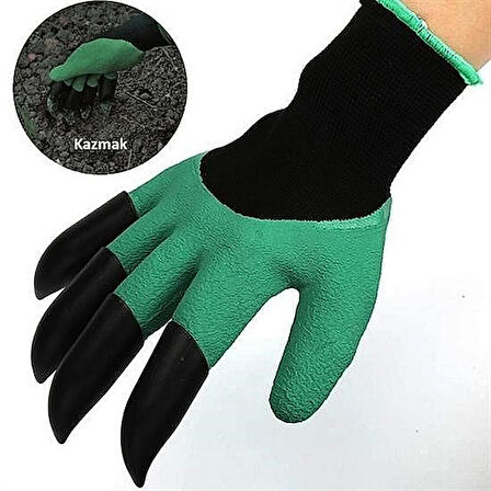 Toprak Kazma, Ekme ve Çapalama İçin Korumalı Bahçe Eldiveni – Pençeli ve Dayanıklı Tasarım