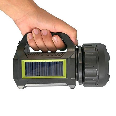 10W Şarjlı LED El Feneri USB Destekli Yan COB Işıklı Acil Durum Lambası