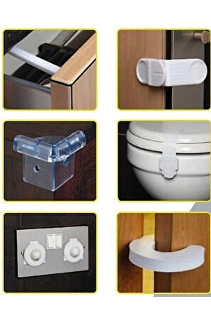 Bebek Çocuk Güvenlik Seti 30 Parça Ev Koruma Seti