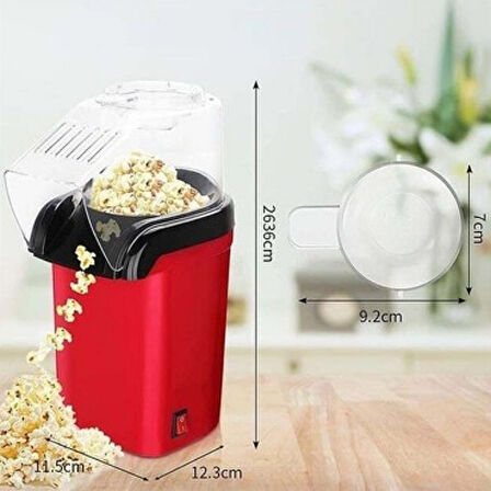 Yağsız ve Pratik Mısır Patlatma Makinesi – Kompakt Tasarım