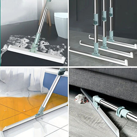 Teleskopik Oynar Başlıklı Cam ve Zemin Silme Aparatı Çekçek