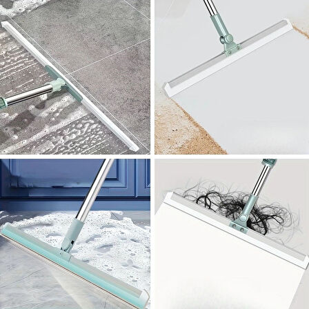 Teleskopik Oynar Başlıklı Cam ve Zemin Silme Aparatı Çekçek