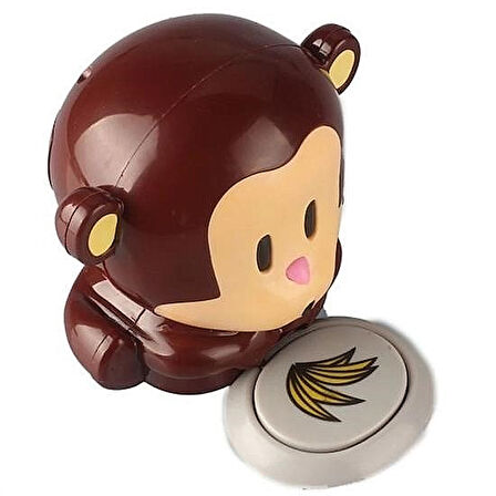 Maymun Figürlü Hava Üfleyen Pratik Oje Kurutucu Mini Pilli Tırnak Kurutma Makinesi