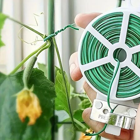 50 Metre Kendiliğinden Kesici Bıçaklı Bitki ve Kablo Sabitleme Teli