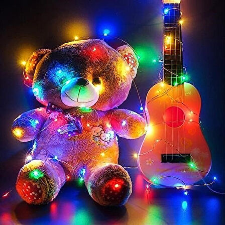 3 Metre Pilli RGB Peri Led Işık – 28 Ledli Dekoratif Gaming ve Ortam Aydınlatması