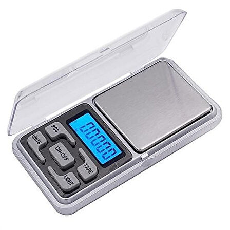 Dijital Hassas Cep Terazisi – 500 Gr Kapasiteli, 0.01 Gr Hassasiyetli, Paslanmaz Çelik Platform