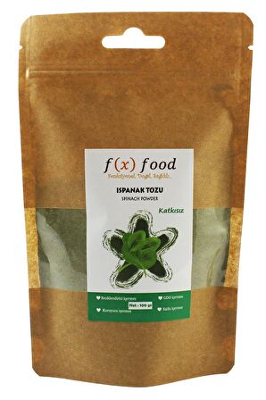 Fx Food Ispanak Tozu Katkısız 100 Gr