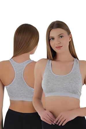 Kadın Kalın Askılı Pedsiz Sporcu Crop  | S-M, L-XL