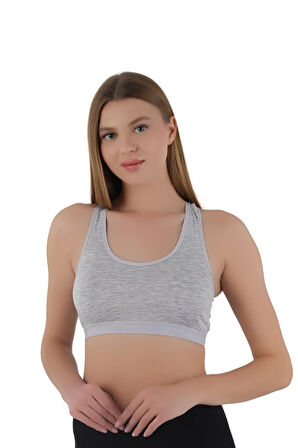 Kadın Kalın Askılı Pedsiz Sporcu Crop  | S-M, L-XL