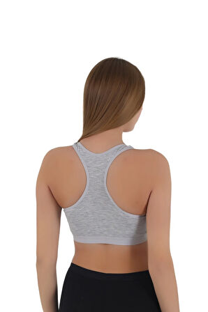 Kadın Kalın Askılı Pedsiz Sporcu Crop  | S-M, L-XL
