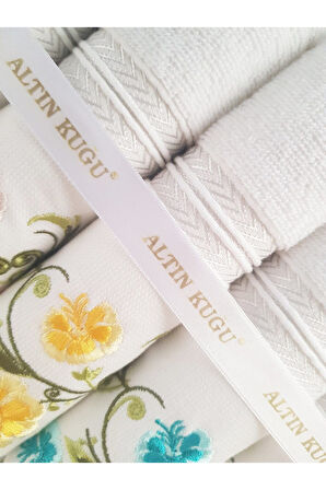 Özdilek Açelya Nakışlı Çeyizlik Havlu- 6 Adet M
