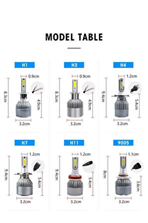 Xenon 2 Adet H11 Led Xenon 38w 7800lm 6500k Far Ampülü Seri =p-p-xen