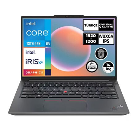 Lenovo ThinkPad E14 G5 i5-1335U 40GB 512GB SSD 14" WUXGA W11P Taşınabilir Bilgisayar 21JK0005TX 015