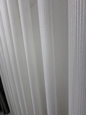 NİVEMESHOME SİMLA  GOLD IŞILTILI  1/3 SIK PİLELİ TÜL PERDE APM