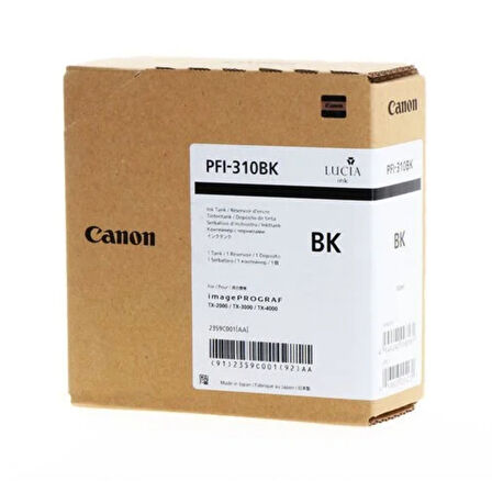 Canon PFI-310BK (2359C001) Siyah Orjinal Kartuş - TX-2000 / TX-3000