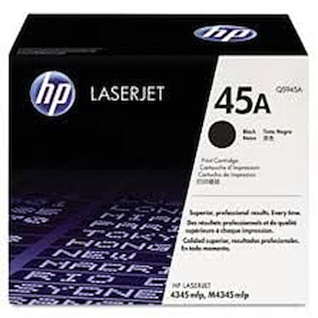 HP Q5945A (45A) Siyah Orjinal Toner- LaserJet 4345