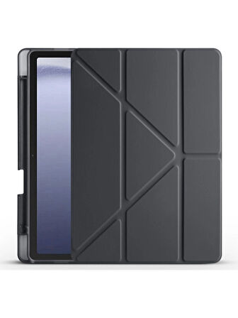 Samsung Galaxy Tab A9 Plus 11 İnç X210 Uyumlu Kalem Bölmeli Smart Cover Tablet Kılıf – Katlanabilir Standlı, Otomatik Uyku Modlu, Darbe Emici İnce Tasarım
