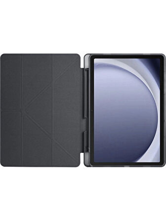 Samsung Galaxy Tab A9 Plus 11 İnç X210 Uyumlu Kalem Bölmeli Smart Cover Tablet Kılıf – Katlanabilir Standlı, Otomatik Uyku Modlu, Darbe Emici İnce Tasarım