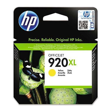 HP CD974A (920XL) Sarı Yellow Orjinal Kartuş Yüksek Kapasite HP 6000 / 6500 Eski Tarihli