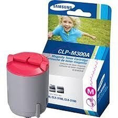 Samsung CLP-M300A (CLP-300) Kırmızı Magenta Orjinal Toner CLX-2160 / CLX-3160