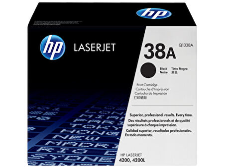 HP Q1338A (38A) Siyah Orjinal Toner - Laserjet 4200 KUTU HASARLI