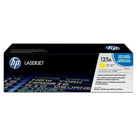 HP CB542A (125A) Sarı Yellow Orjinal Toner LaserJet CP1215