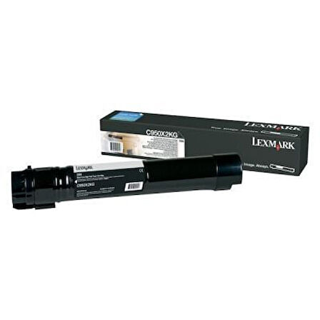 Lexmark C950X2KG Siyah Black Orjinal Toner Ekstra Yüksek Kapasite - C950 KUTUSUZ