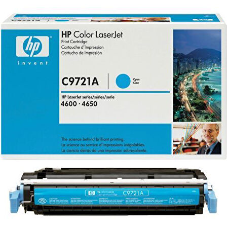 HP C9721A (641A) Mavi Cyan Orjinal Toner LaserJet 4600