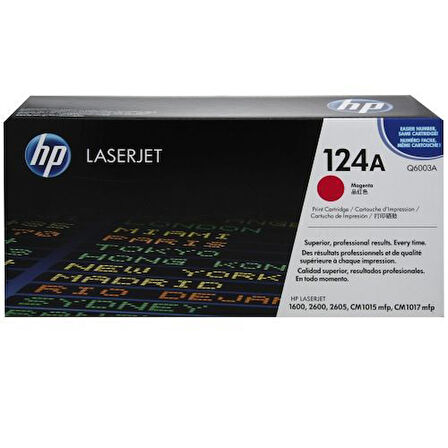 HP Q6003A (124A) Kırmızı Magenta Orjinal Toner Laserjet 1600