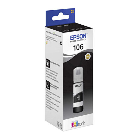 Epson 106-C13T00R140 Foto Siyah Orijinal Mürekkep Kartuş