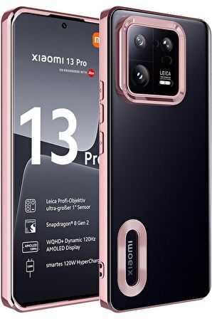 Xiaomi Mi 13 Pro Kılıf Köşeleri Renkli Şeffaf Kamera Korumalı Silikon Luxury Kapak