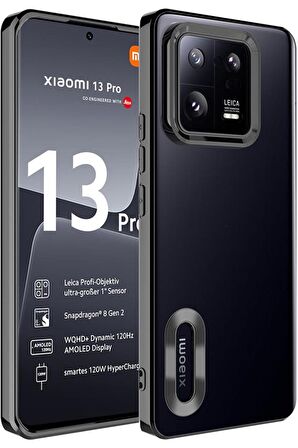 Xiaomi Mi 13 Pro Kılıf Köşeleri Renkli Şeffaf Kamera Korumalı Silikon Luxury Kapak