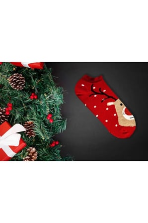 5'li Yılbaşı Christmas Noel Renkli Çoraplar Seti