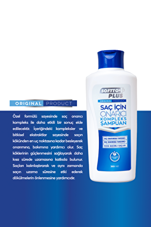 Softto Plus Tüm Saçlar İçin Canlandırıcı Şampuan 360 ml