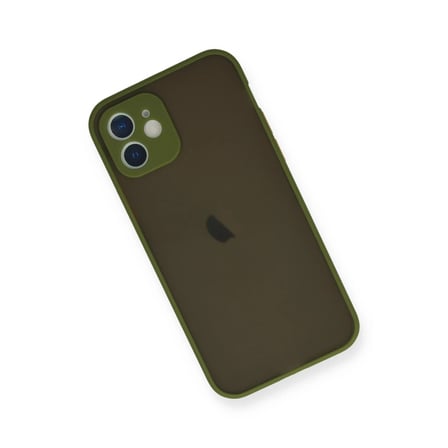 Apple iPhone 12 Mini Kılıf Montreal Silikon Kapak - Açık Yeşil